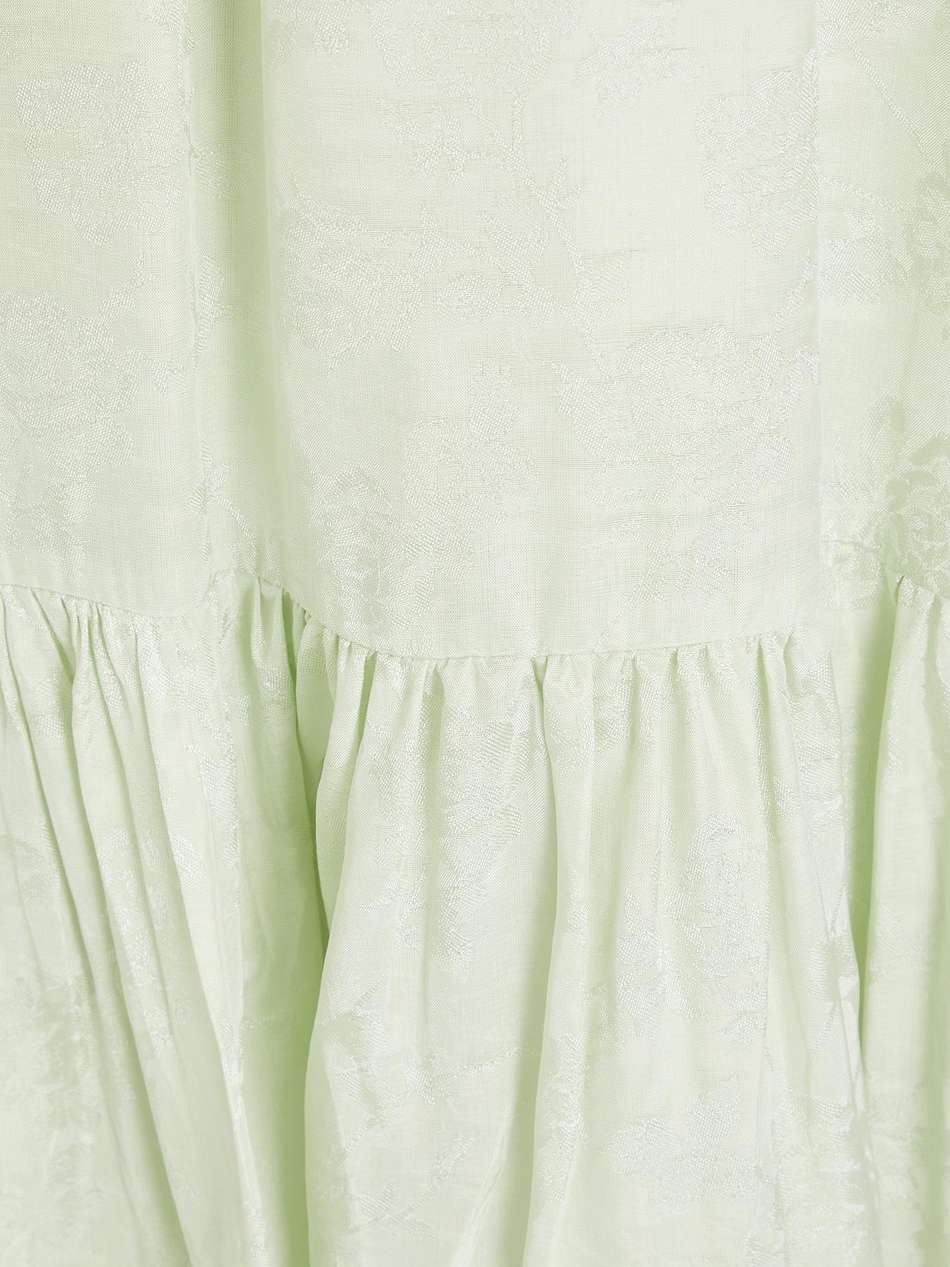 cutout satin-jacquard maxi dress