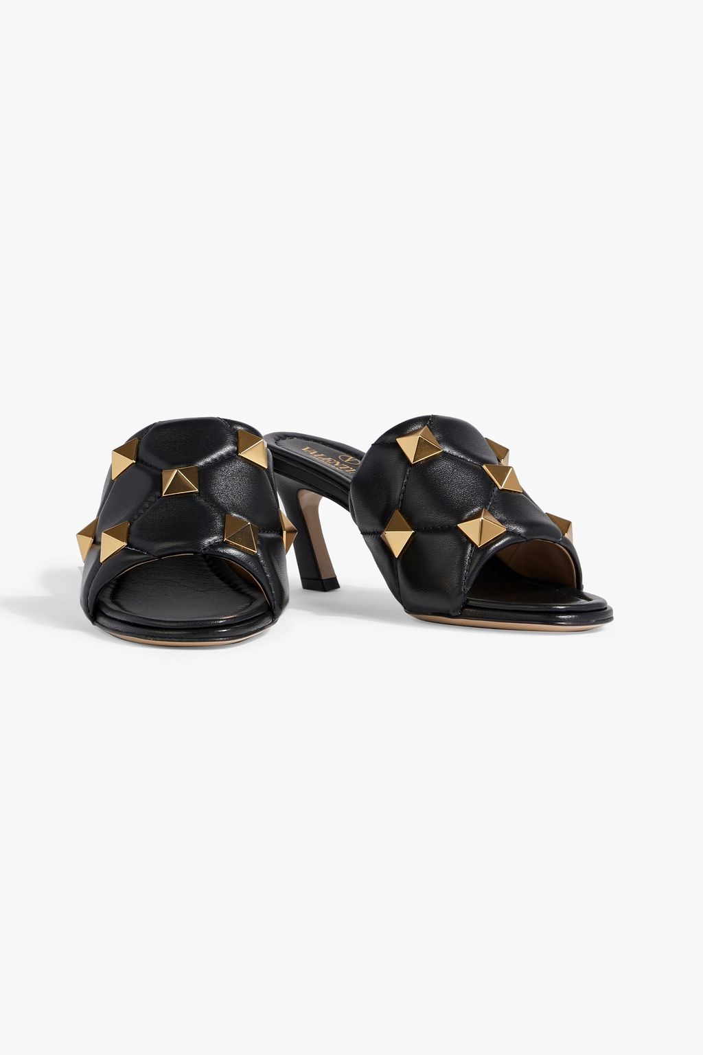 VALENTINO GARAVANI Roman Stud quilted leather mules