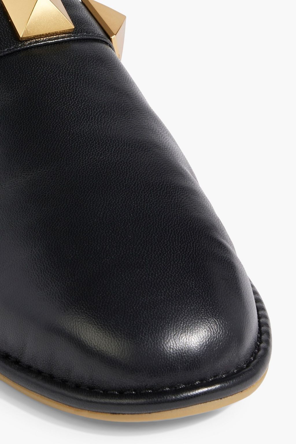 VALENTINO GARAVANI Roman Stud leather slippers