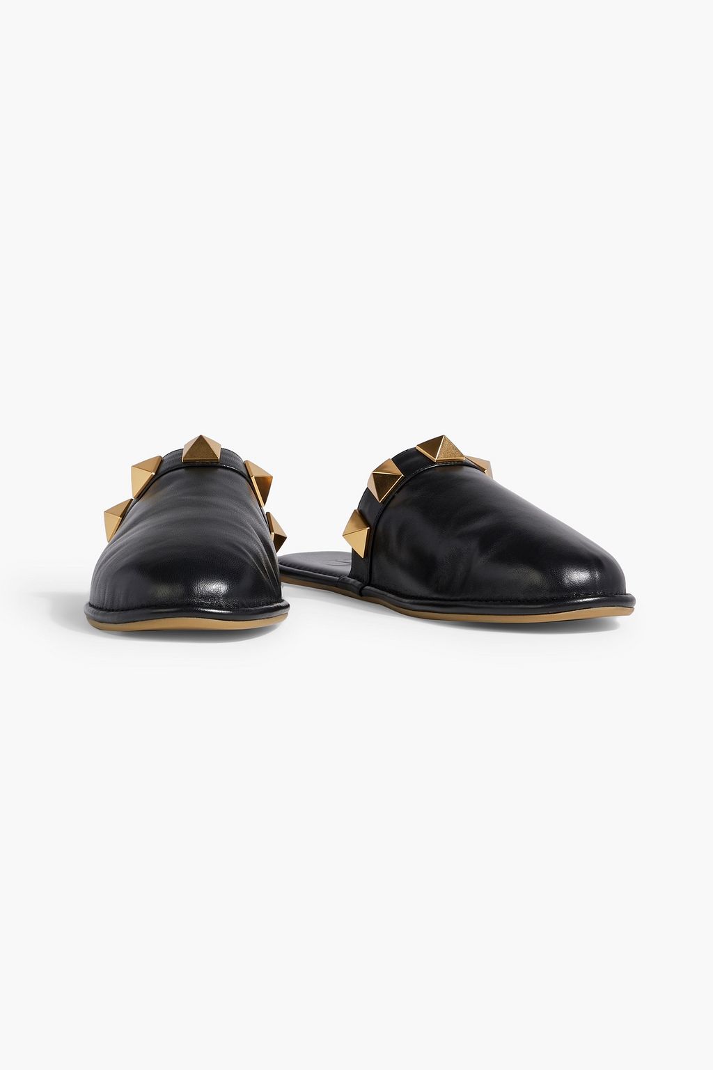 VALENTINO GARAVANI Roman Stud leather slippers
