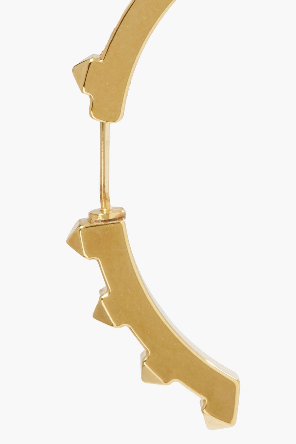VALENTINO GARAVANI Rockstud gold-tone hoop earrings