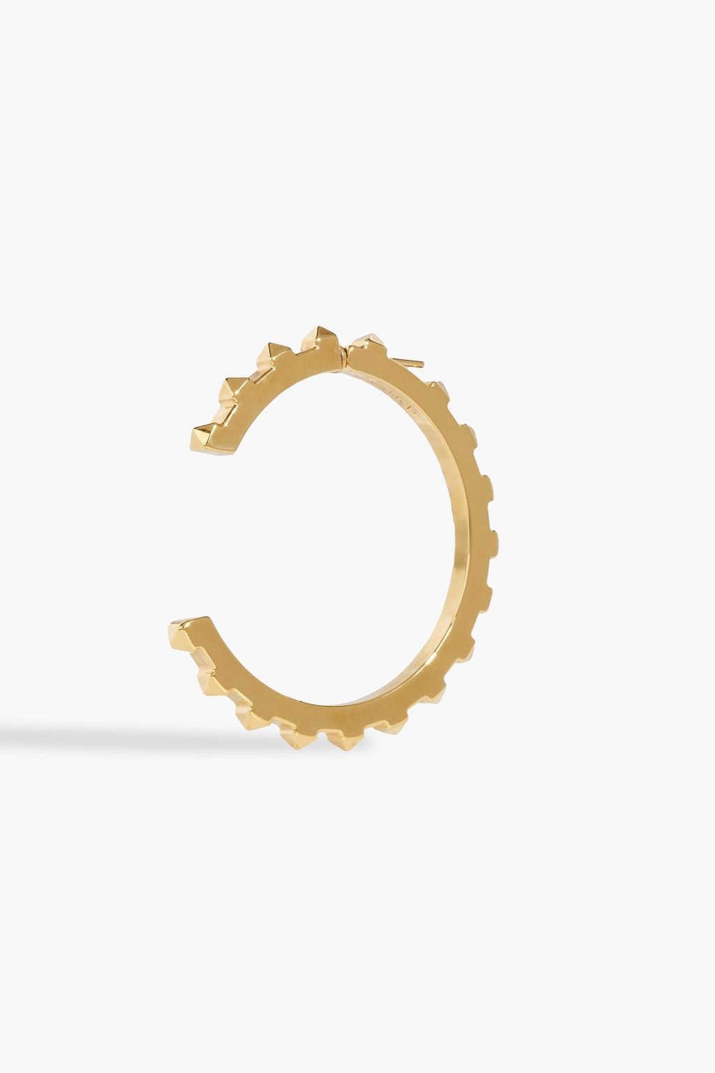 VALENTINO GARAVANI Rockstud gold-tone hoop earrings