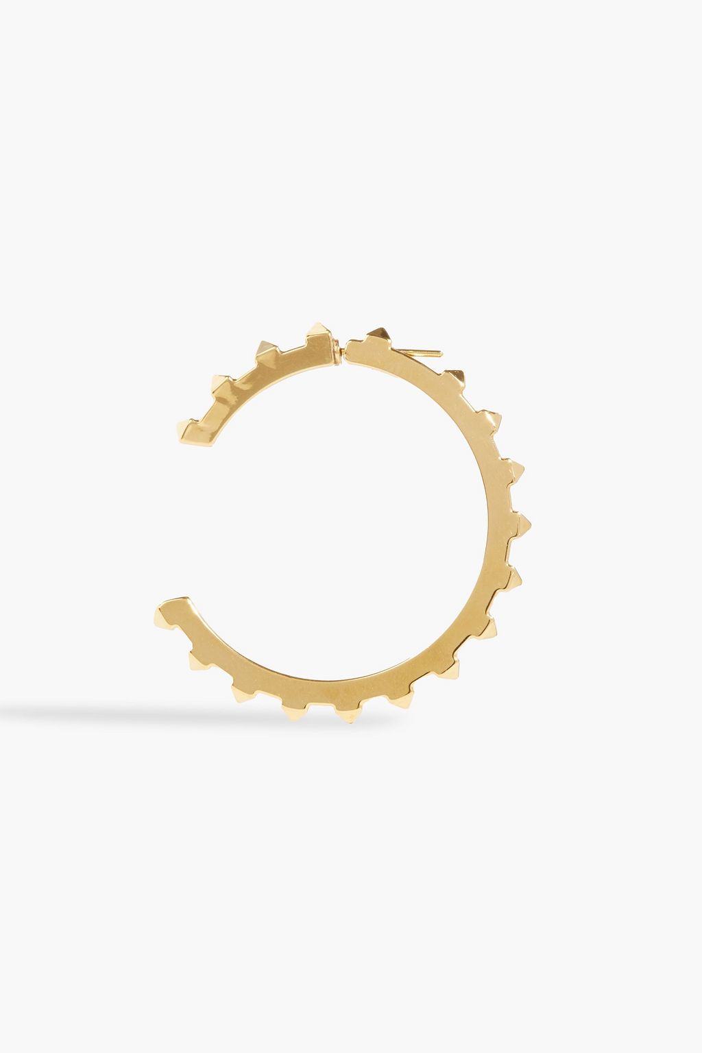 VALENTINO GARAVANI Rockstud gold-tone hoop earrings