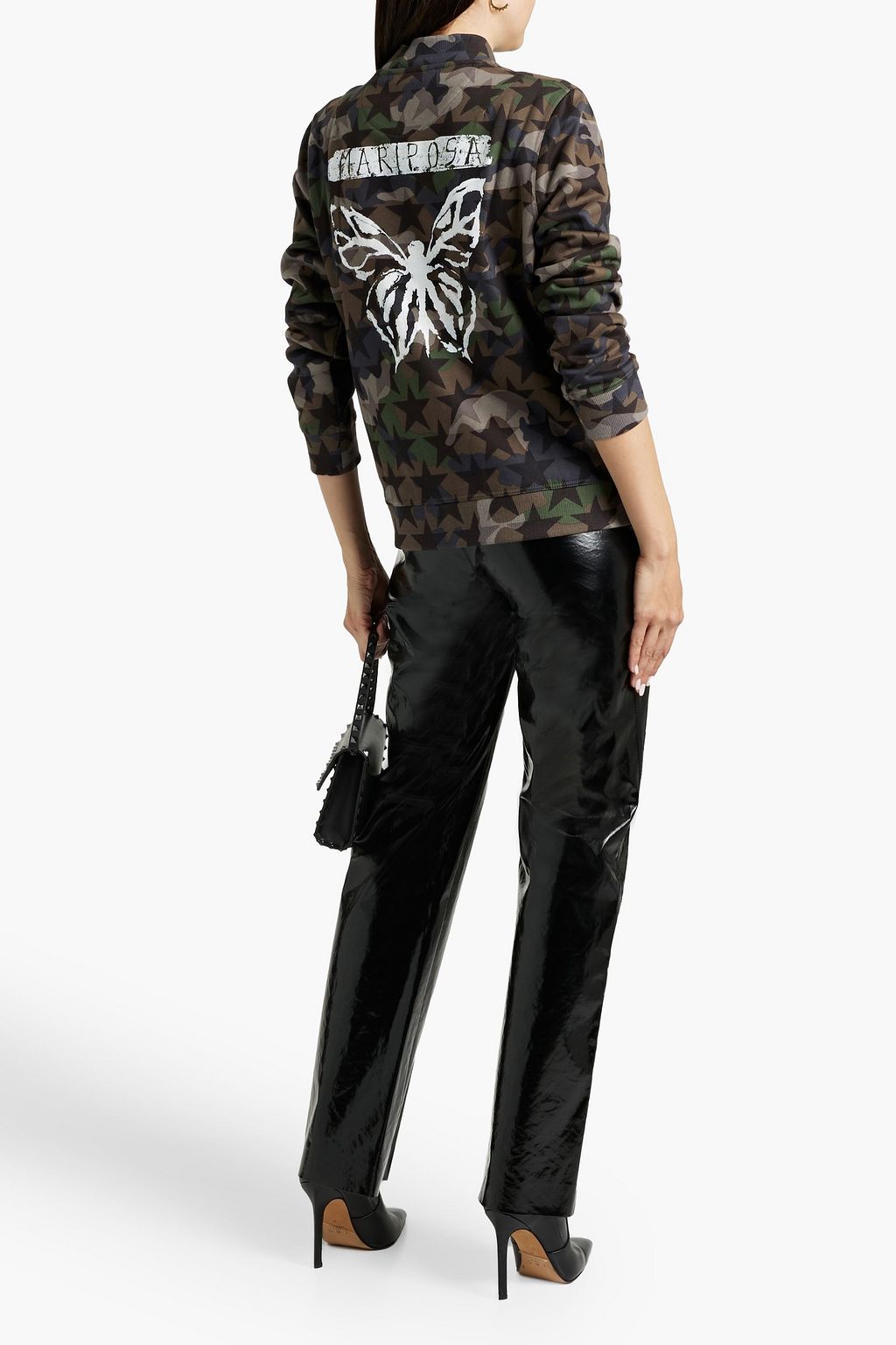 VALENTINO GARAVANI Printed French cotton-blend terry jacket
