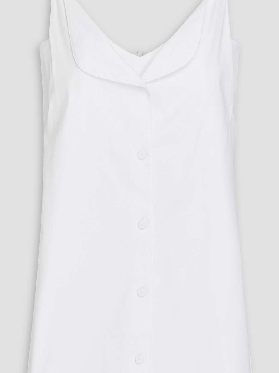 the corset cotton-blend poplin top