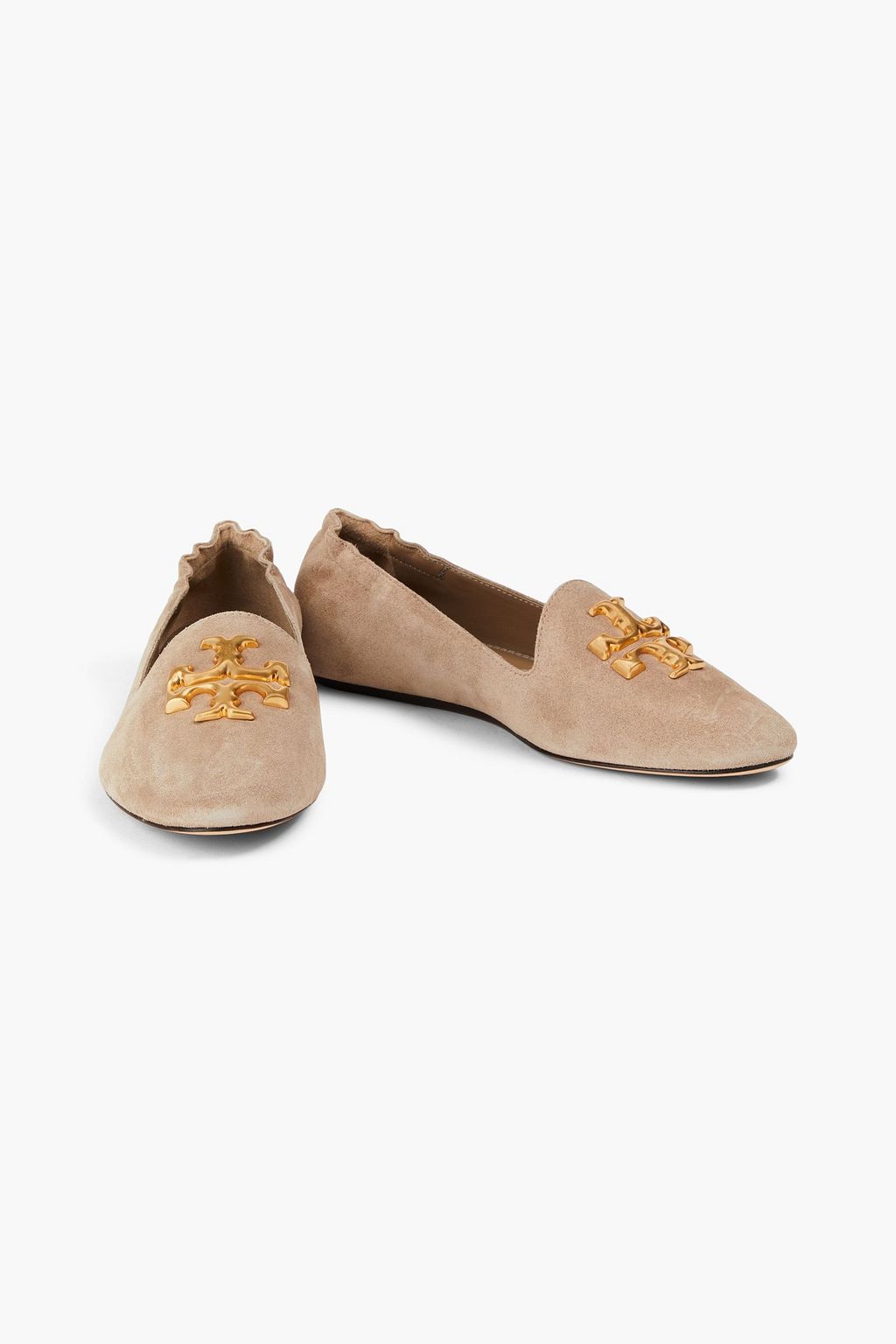 TORY BURCH 에레오노르 장식 디테일 스웨이드 로퍼