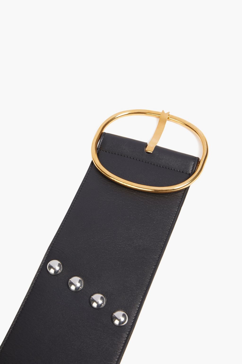 ALAÏA Studded leather waist belt