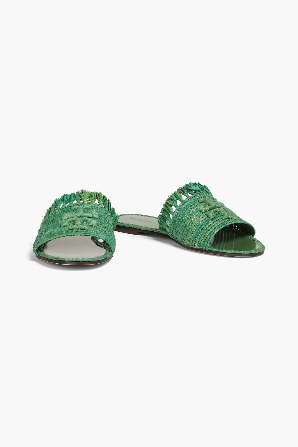 TORY BURCH Eleanor raffia slides
