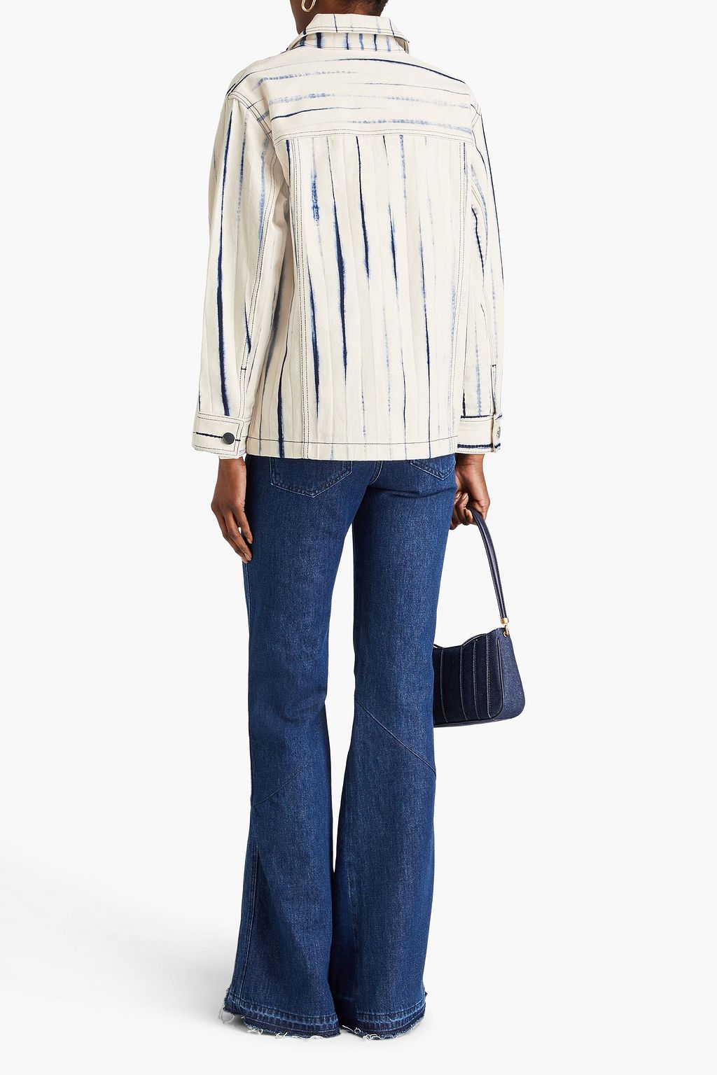 TORY BURCH 프린트 데님 재킷