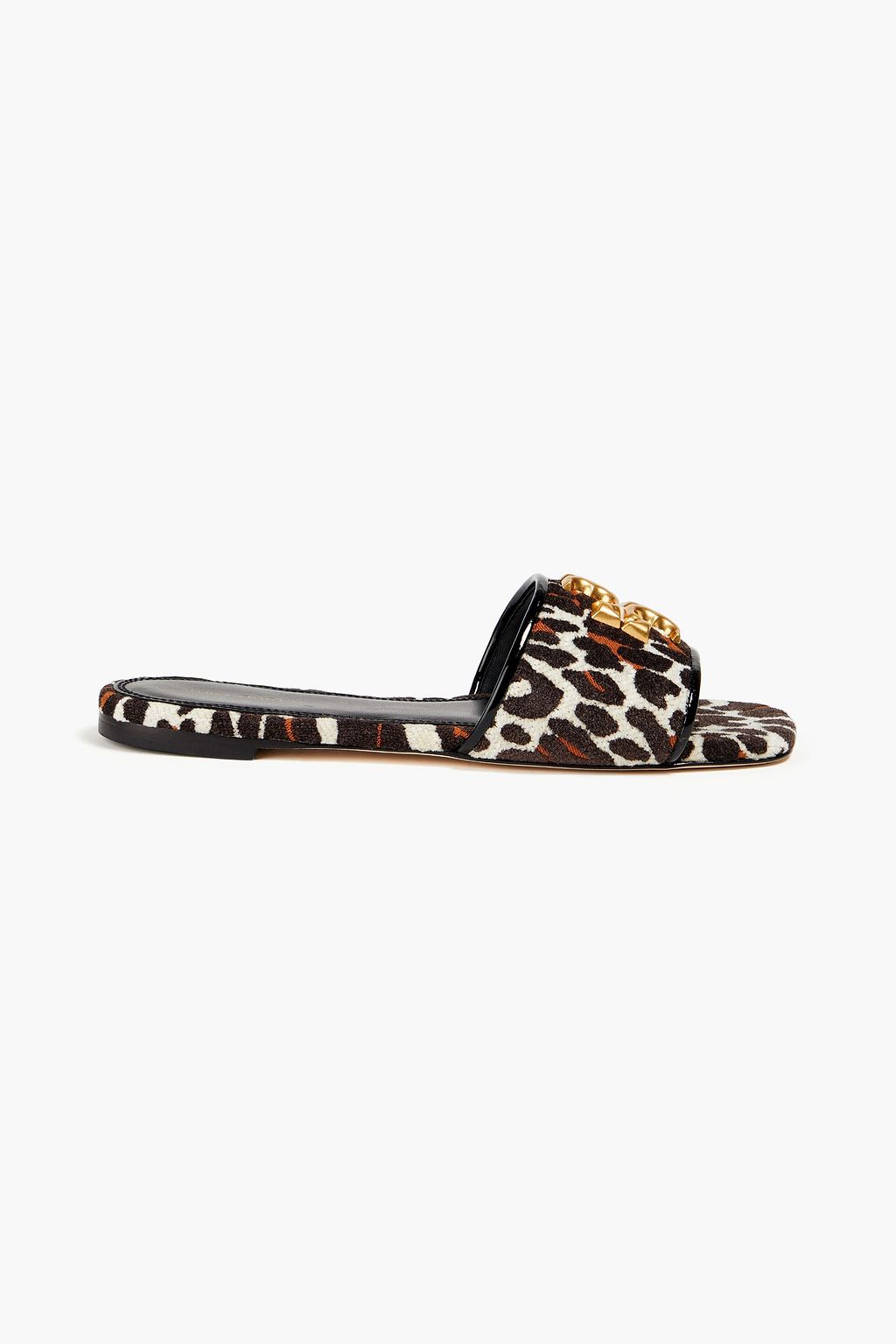 TORY BURCH Eleanor leopard-print velvet slides | THE OUTNET