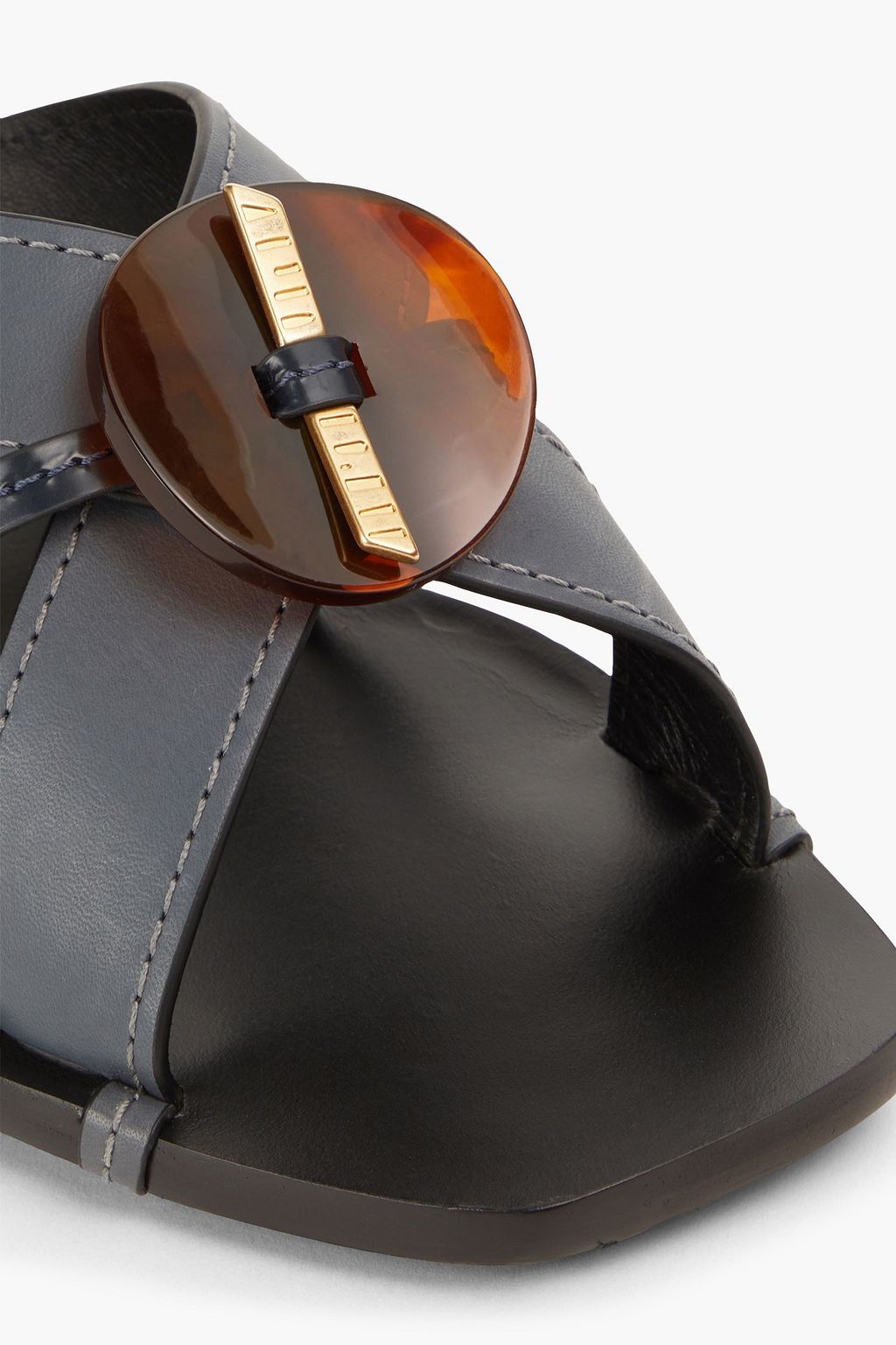 TORY BURCH 장식 디테일 가죽 뮬