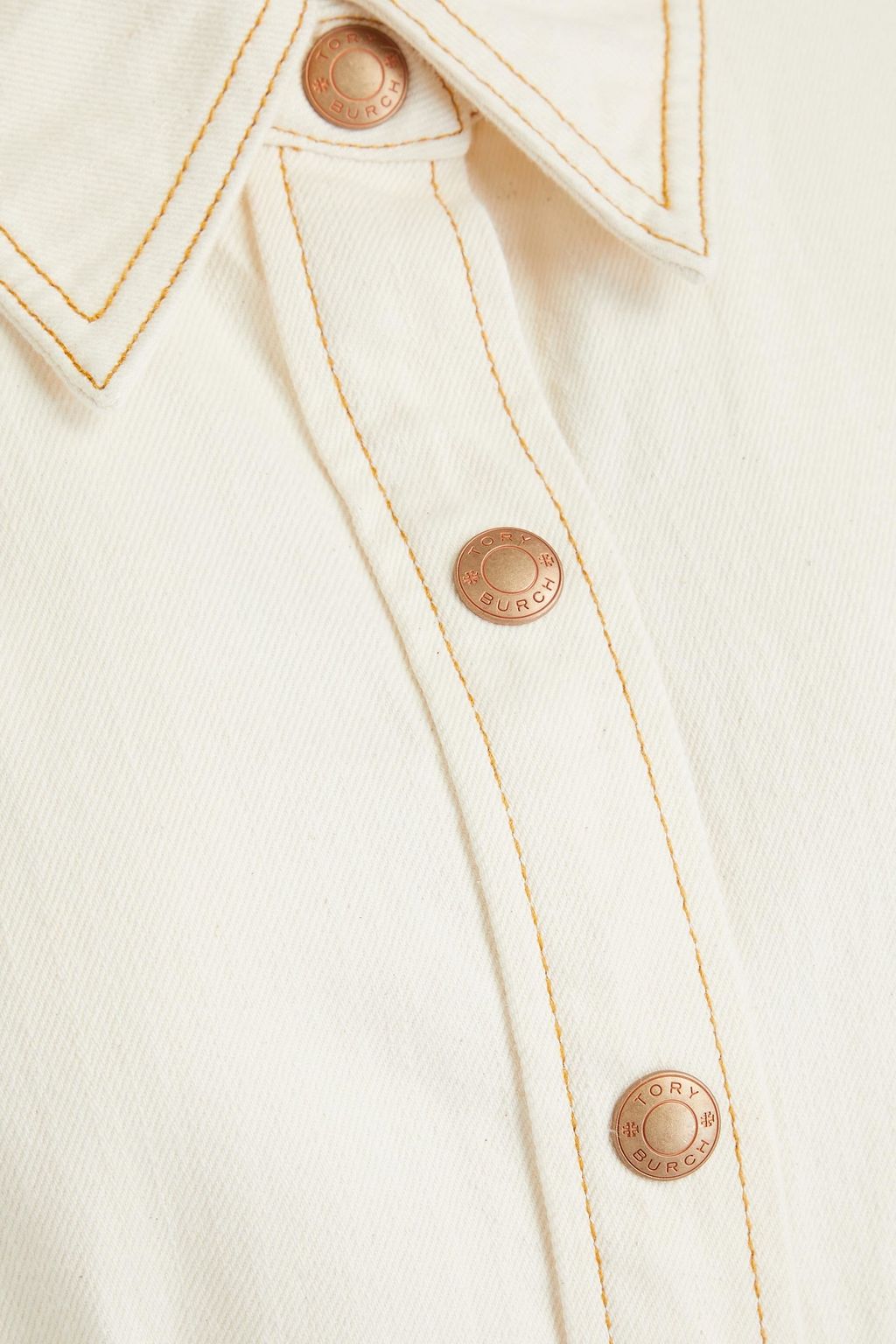 TORY BURCH 데님 셔츠 드레스