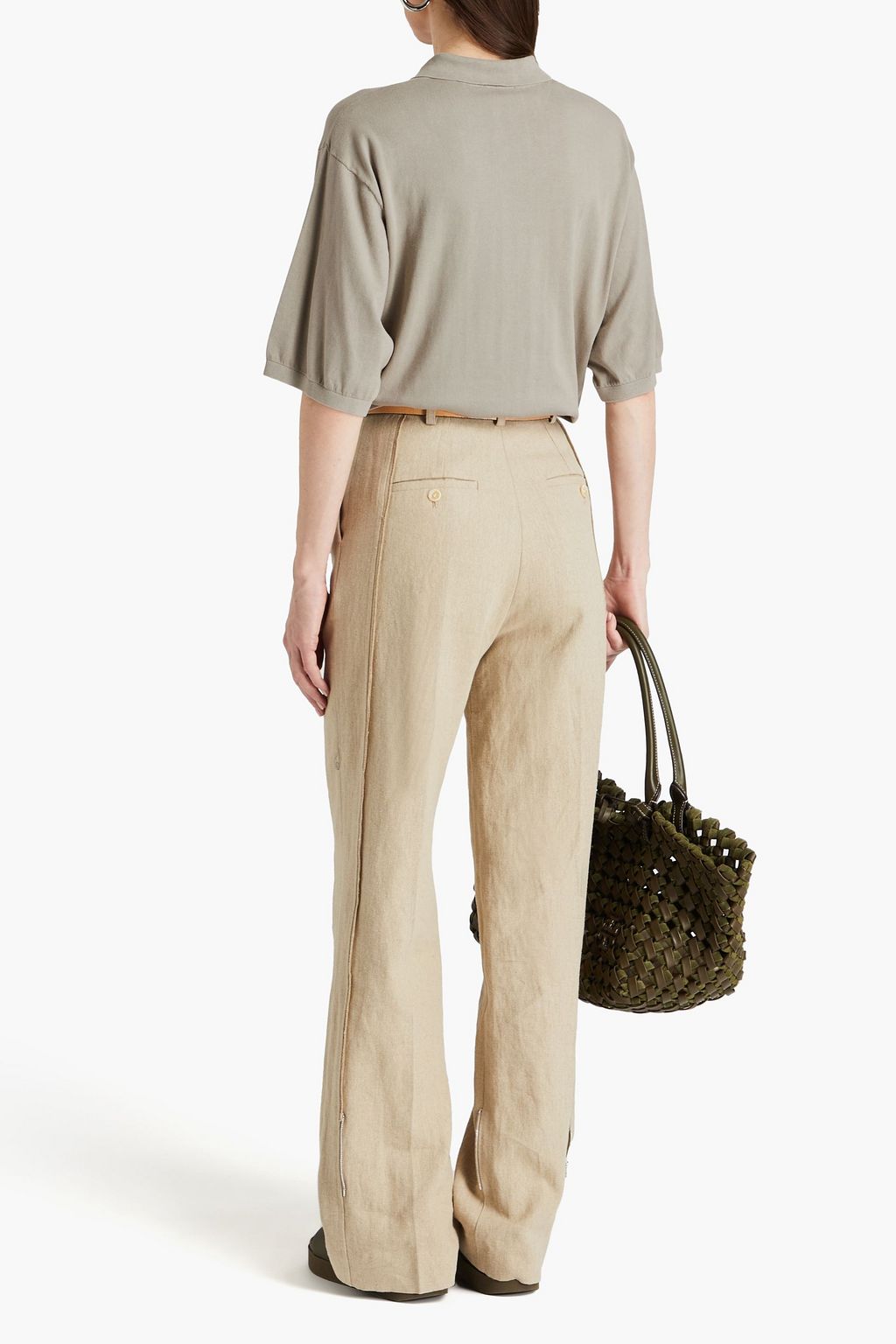 EMPORIO ARMANI Cotton-blend polo shirt