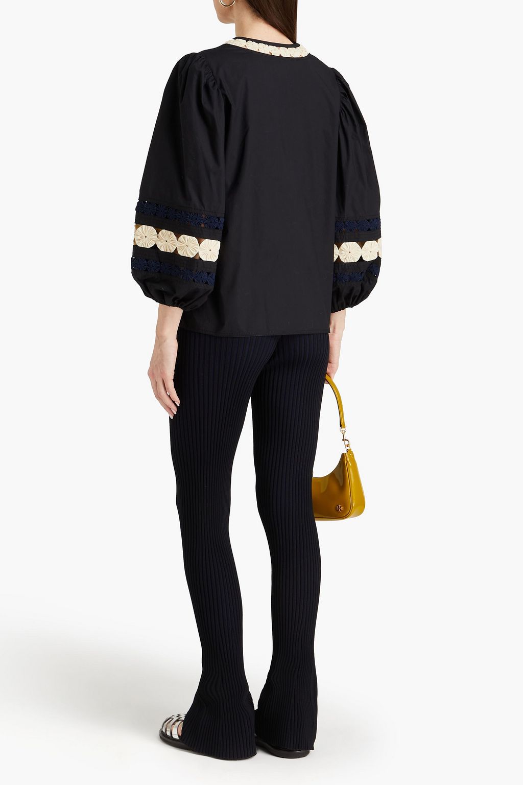 TORY BURCH 장식 디테일 코튼 블라우스