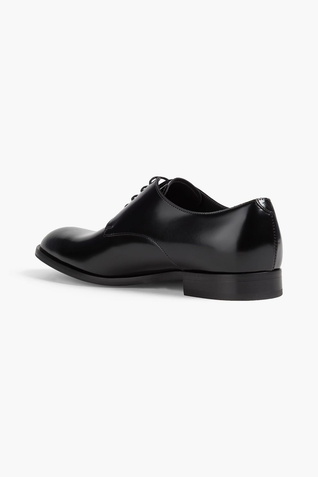 EMPORIO ARMANI Glossed leather oxford shoes