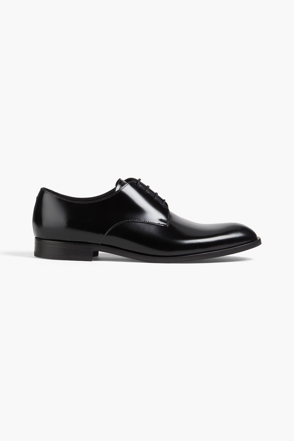 EMPORIO ARMANI Glossed leather oxford shoes THE OUTNET