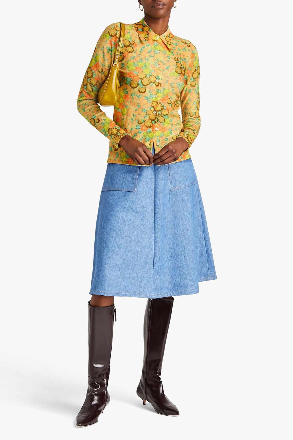 TORY BURCH Hemd aus Chenille mit floralem Print