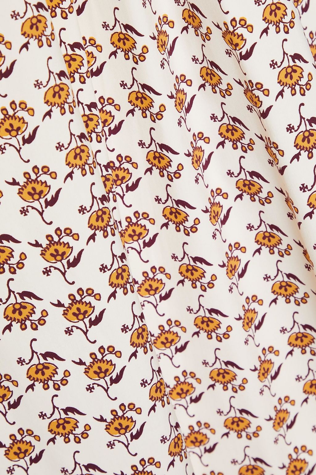 TORY BURCH コットン混ポプリン ミディワンピース フローラルプリント