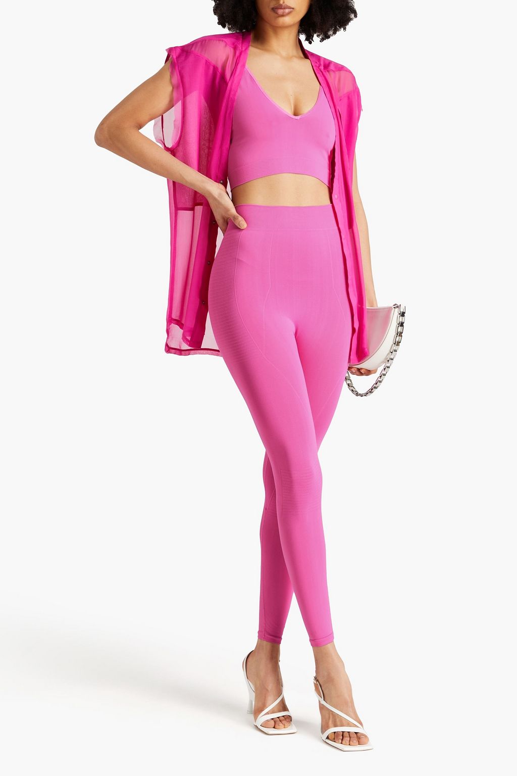 RICK OWENS Stretch-pique leggings
