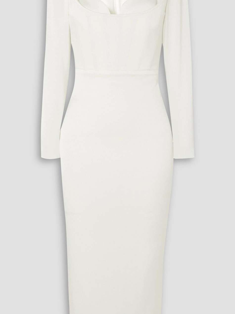 blythe satin-crepe midi dress