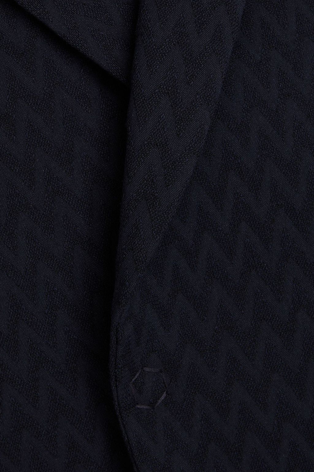 EMPORIO ARMANI Cotton-blend jacquard suit jacket