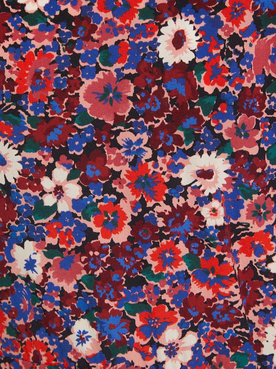louella floral-print stretch-silk mini dress