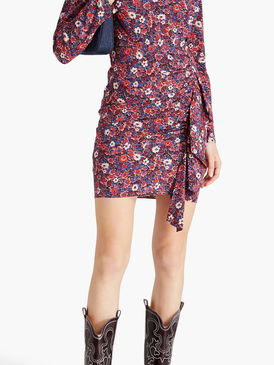 louella floral-print stretch-silk mini dress