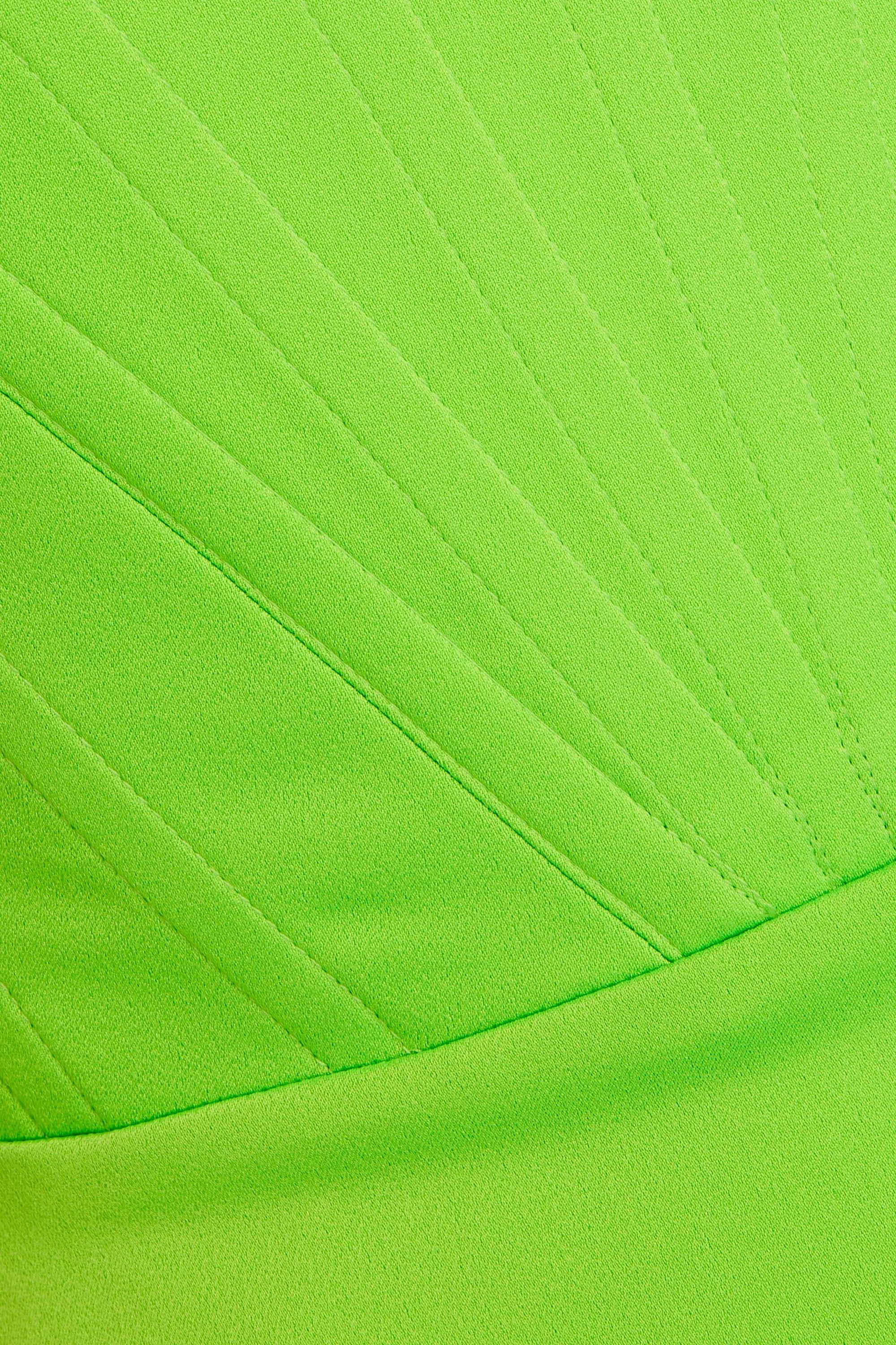 slim fit dress slacks Alex Perry Neon Green Dress with Panel Detailing FR 38 (UK 10) – Sellier main image 0