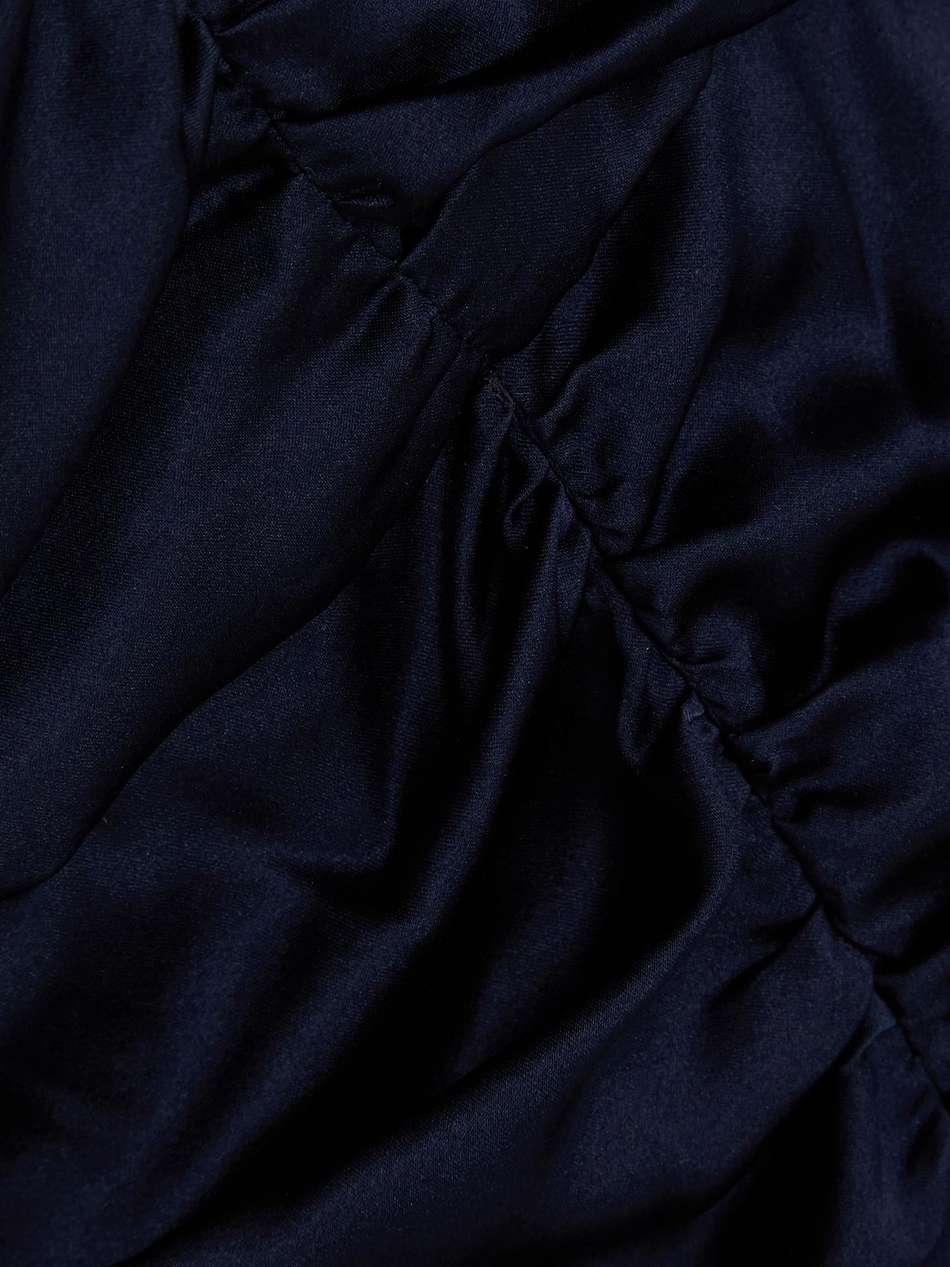 kupa strapless stretch-silk satin midi dress