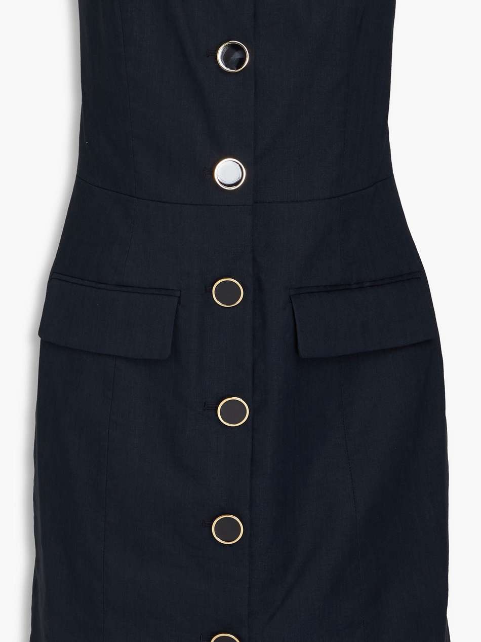 aldrich strapless stretch-linen mini dress