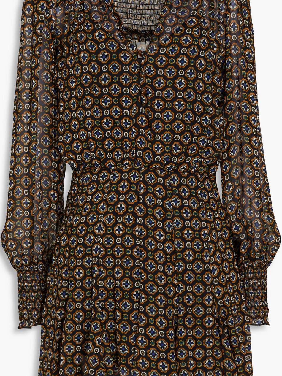 sacchi printed chiffon mini dress