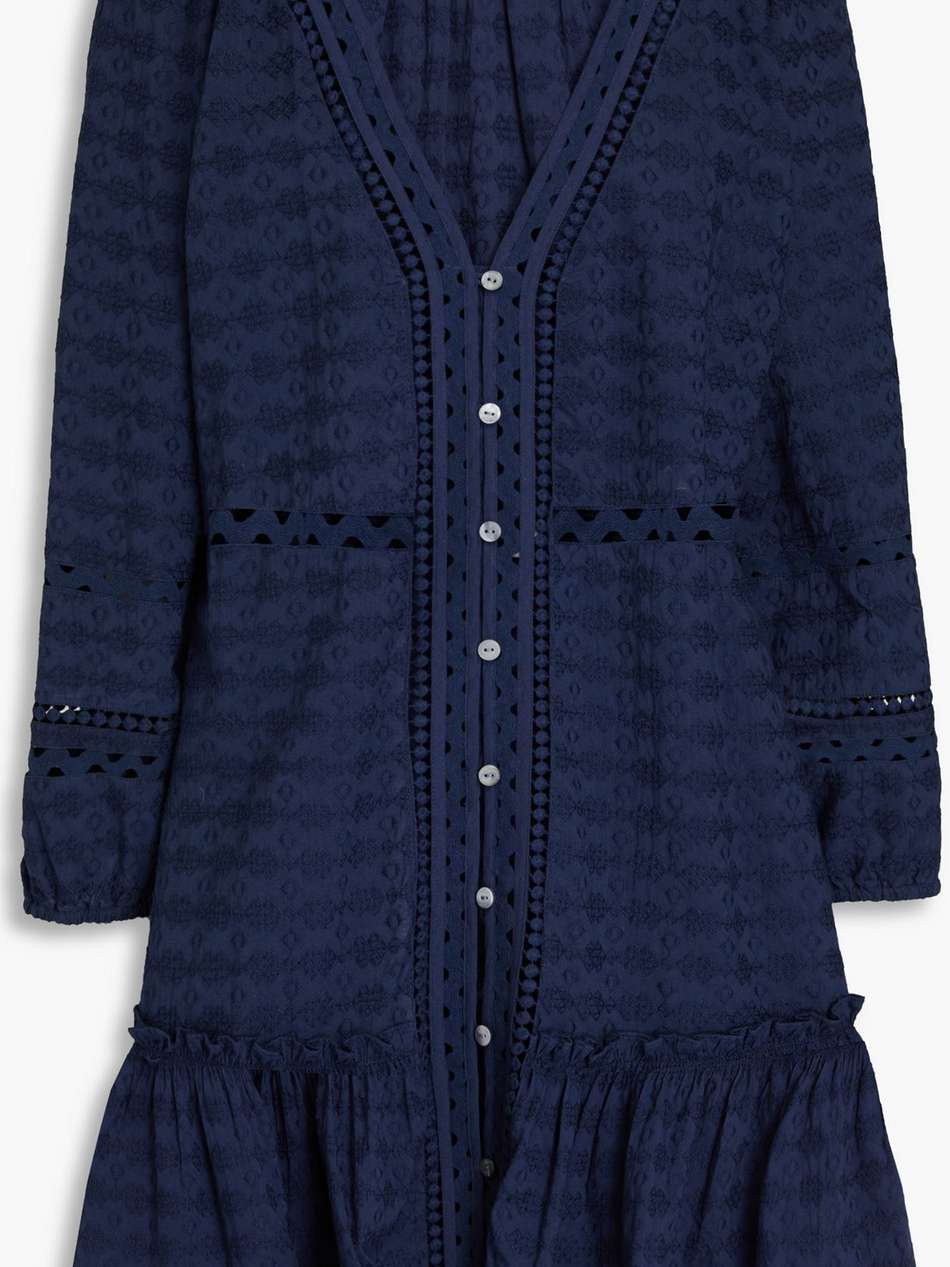daeja embroidered cotton mini dress