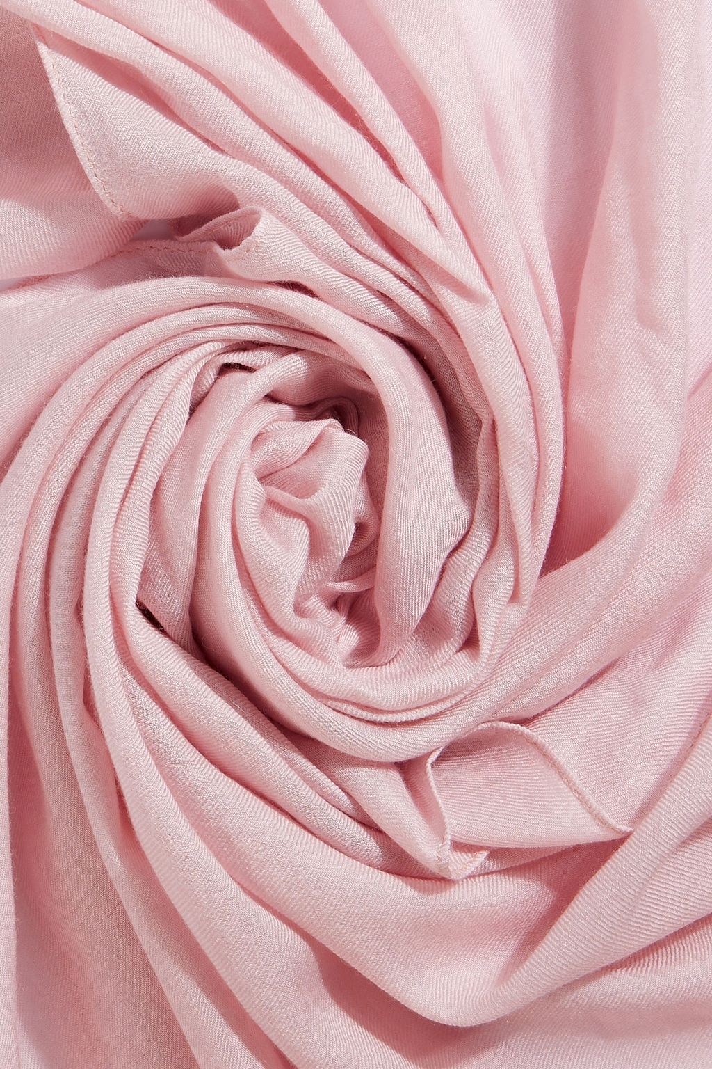 VALENTINO GARAVANI Chantilly lace-paneled modal and cashmere-blend scarf