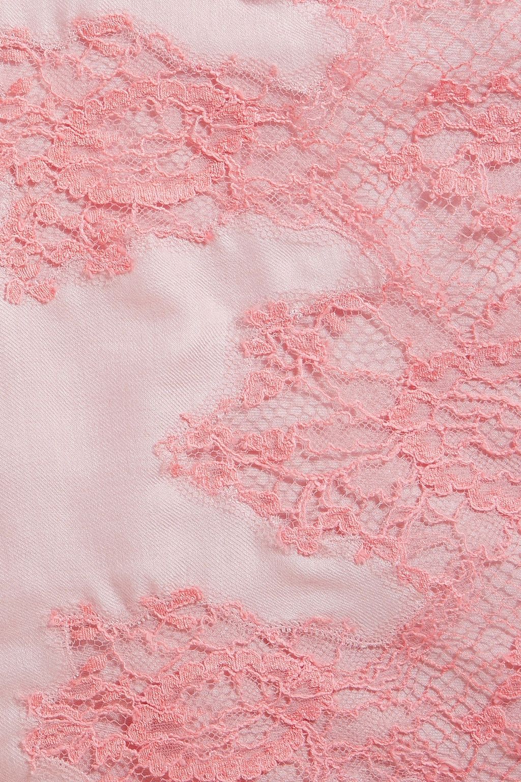 VALENTINO GARAVANI Chantilly lace-paneled modal and cashmere-blend scarf