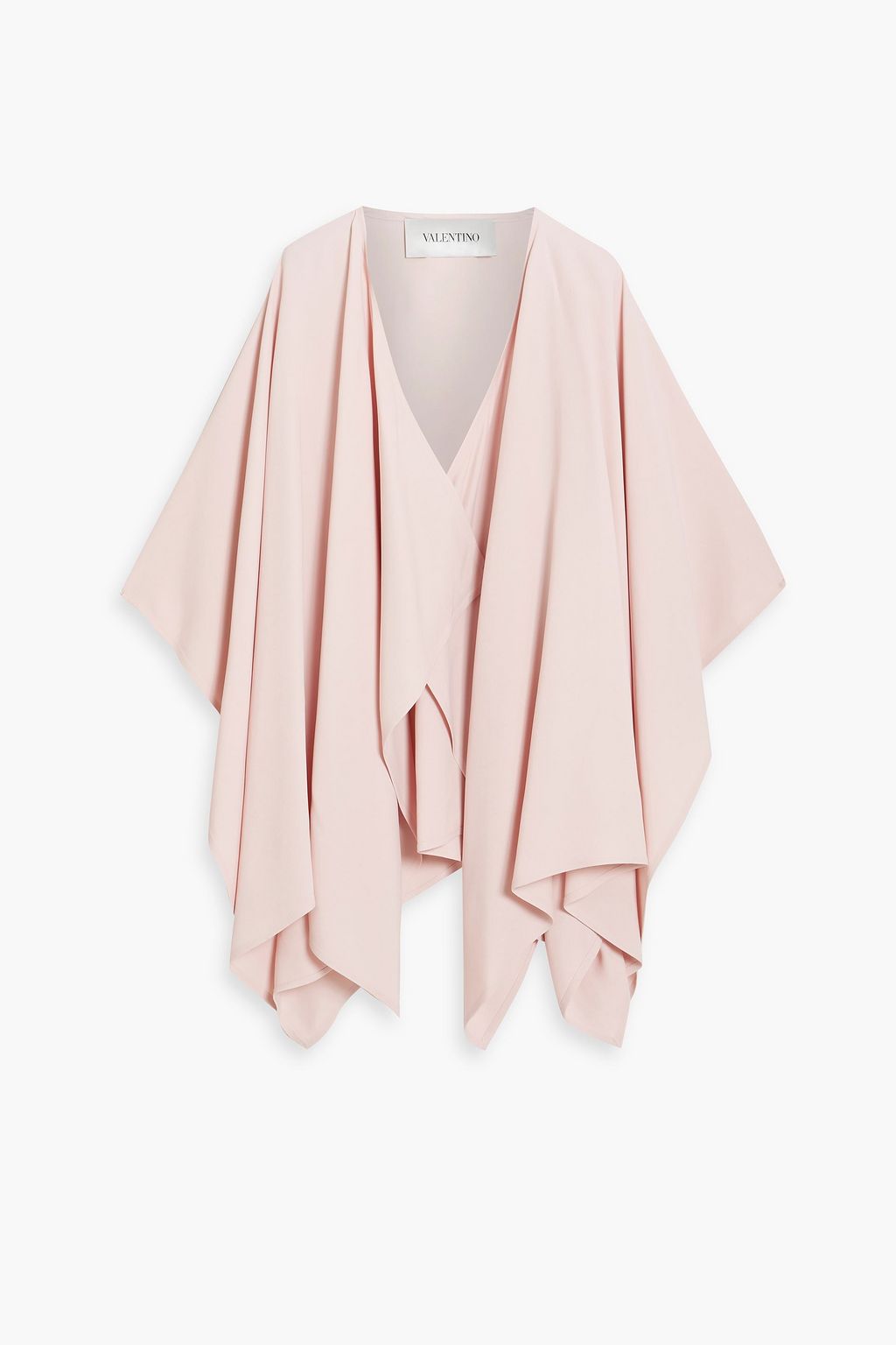 VALENTINO GARAVANI Draped crepe cape | THE OUTNET