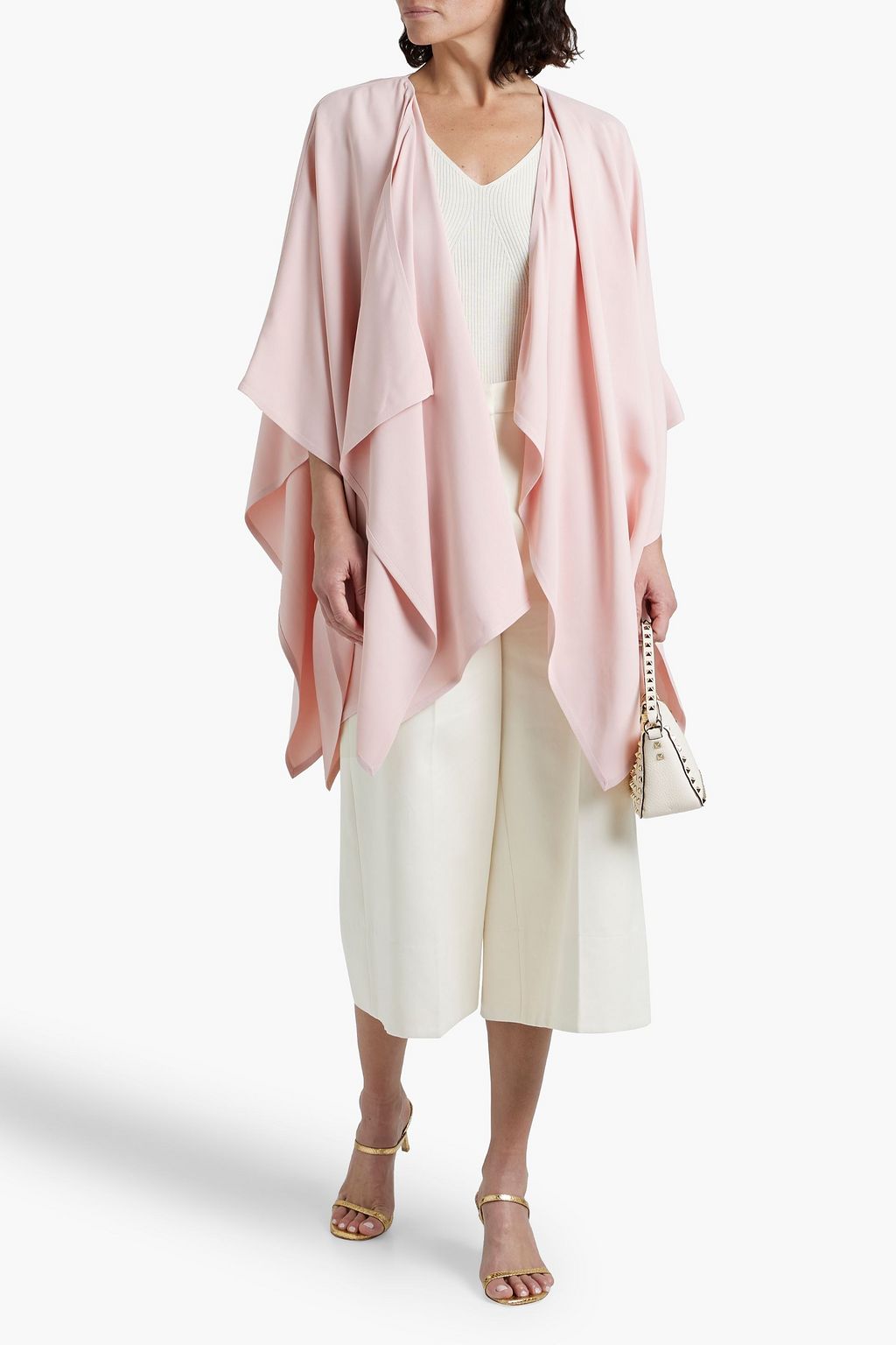VALENTINO GARAVANI Draped crepe cape