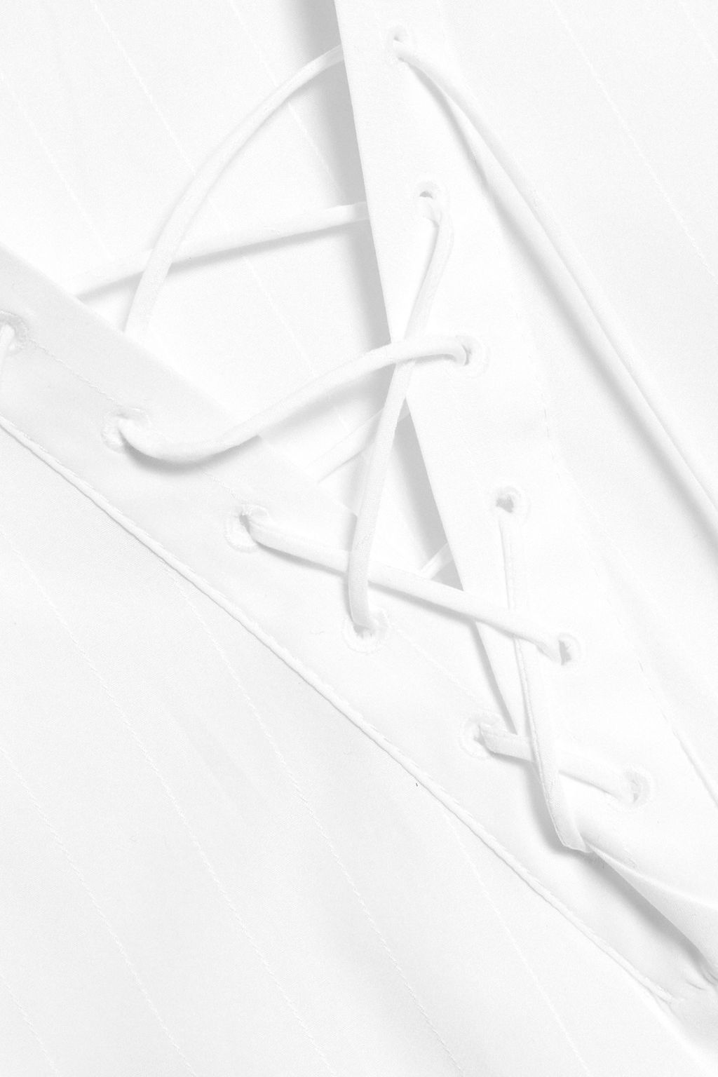 PALMER//HARDING Origin lace-up cotton-jacquard tunic