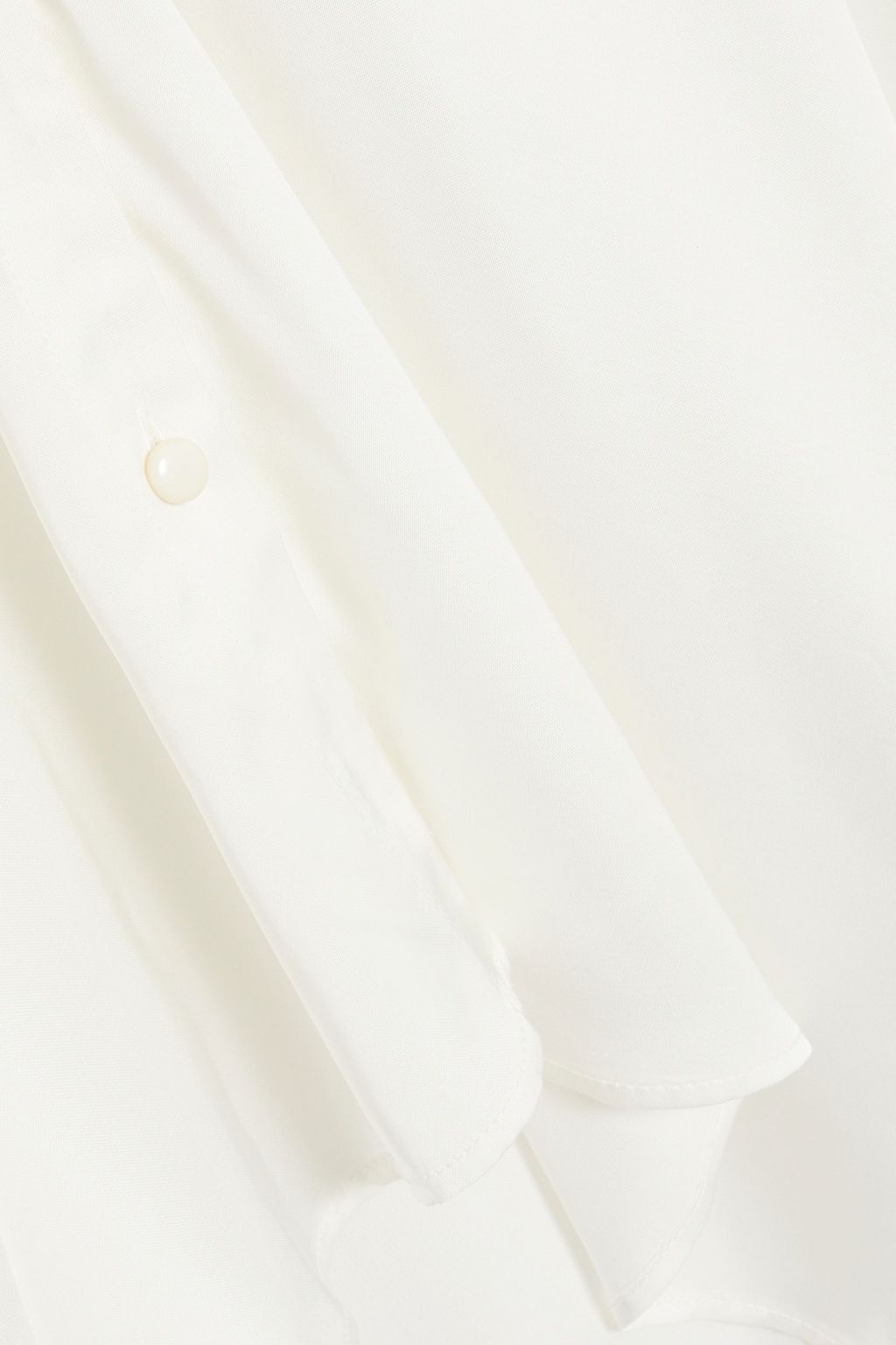 PALMER//HARDING Renewal one-shoulder draped satin-crepe shirt