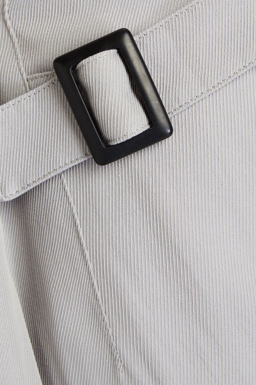 EMPORIO ARMANI 쿠프로 혼방 트윌 스트레이트 레그 팬츠