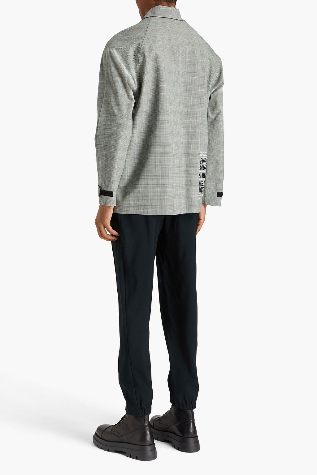 EMPORIO ARMANI Jacke aus Jacquard mit Glencheck-Muster
