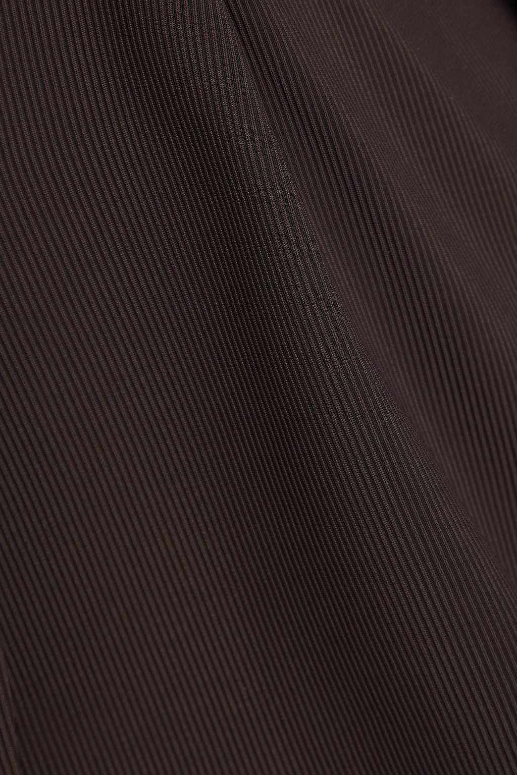 EMPORIO ARMANI 플리츠 디테일 우븐 재킷