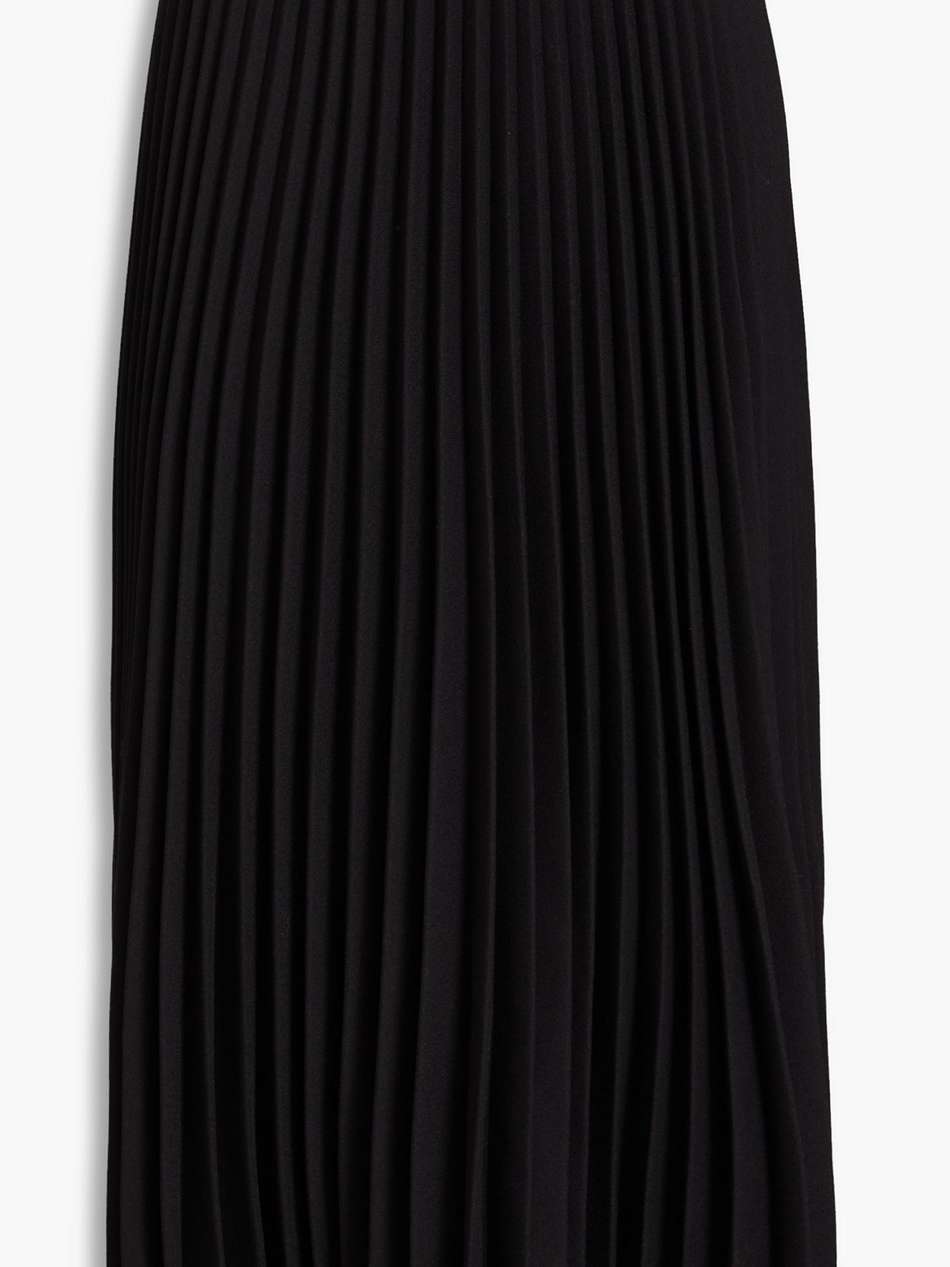pleated crepe skirt