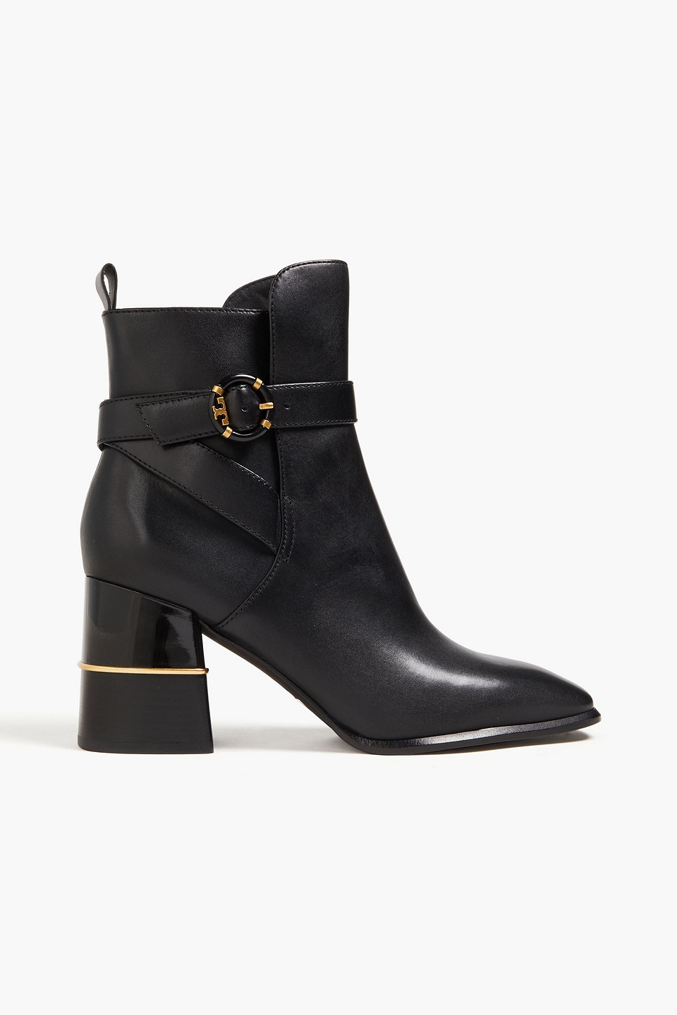 Tory Burch Leather Ankle Boots In Black
