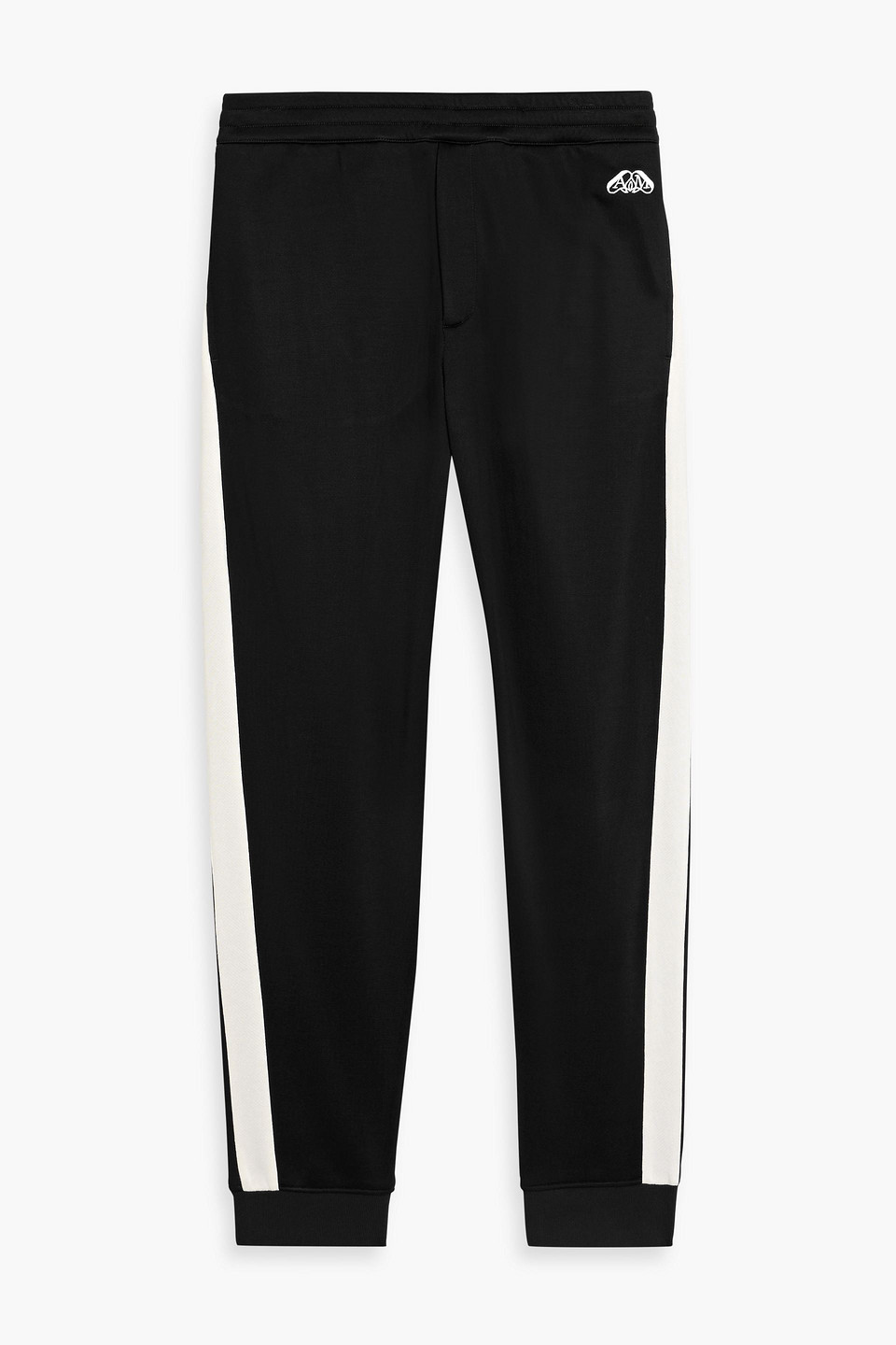 mcqueen - embroidered jersey sweatpants - blue - s