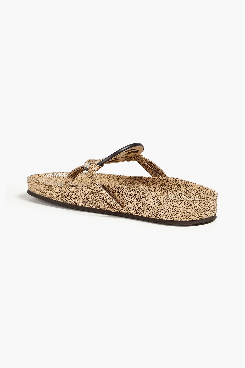 TORY BURCH 스팅레이 이펙트 가죽 샌들