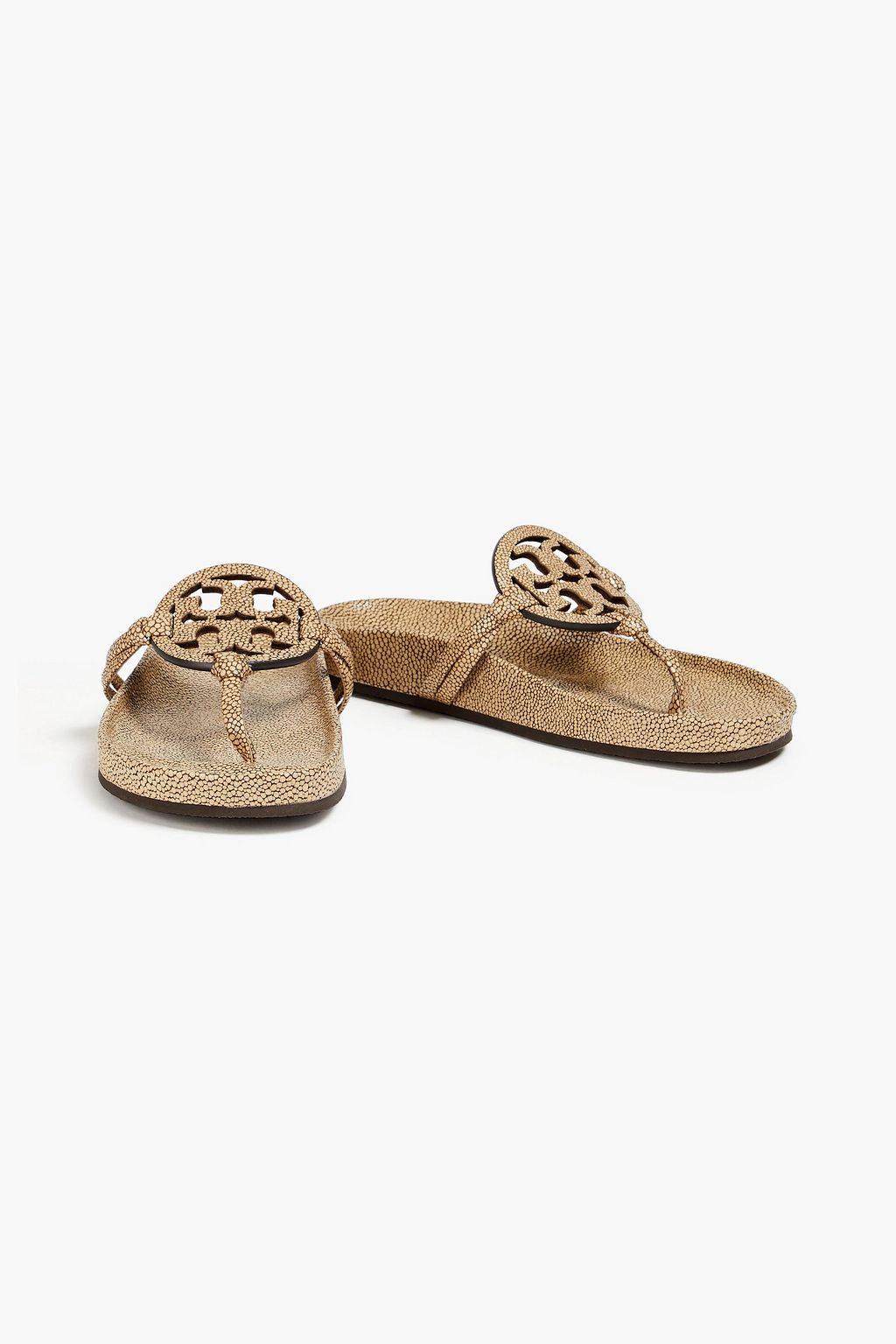 TORY BURCH 스팅레이 이펙트 가죽 샌들