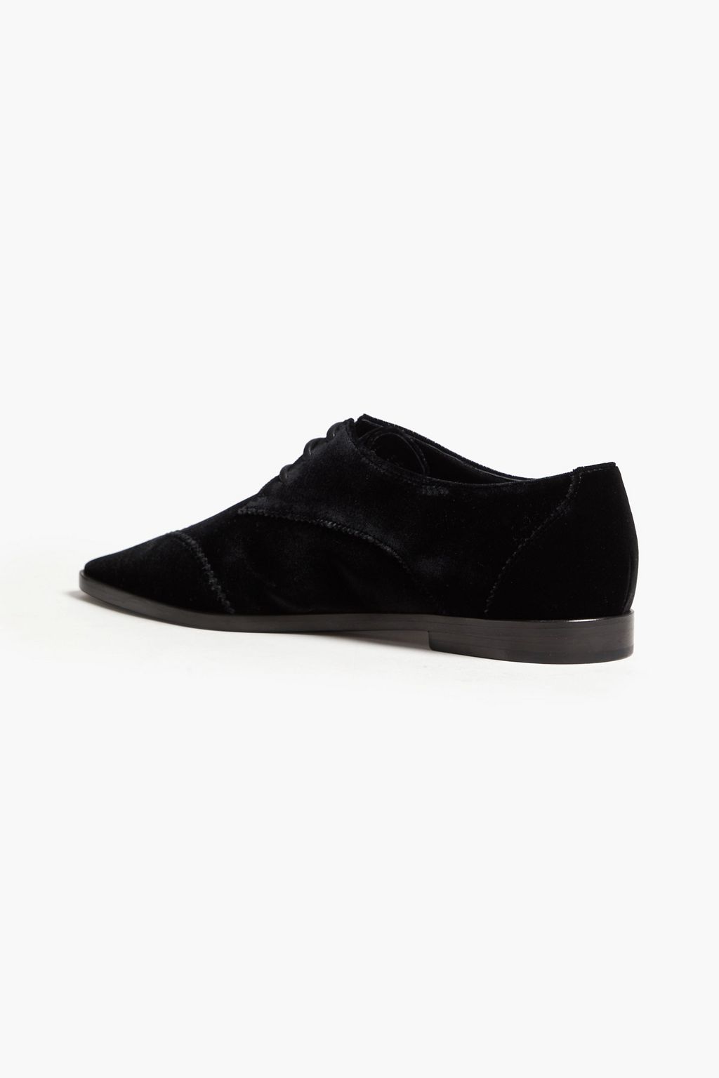 EMPORIO ARMANI Velvet point-toe flats