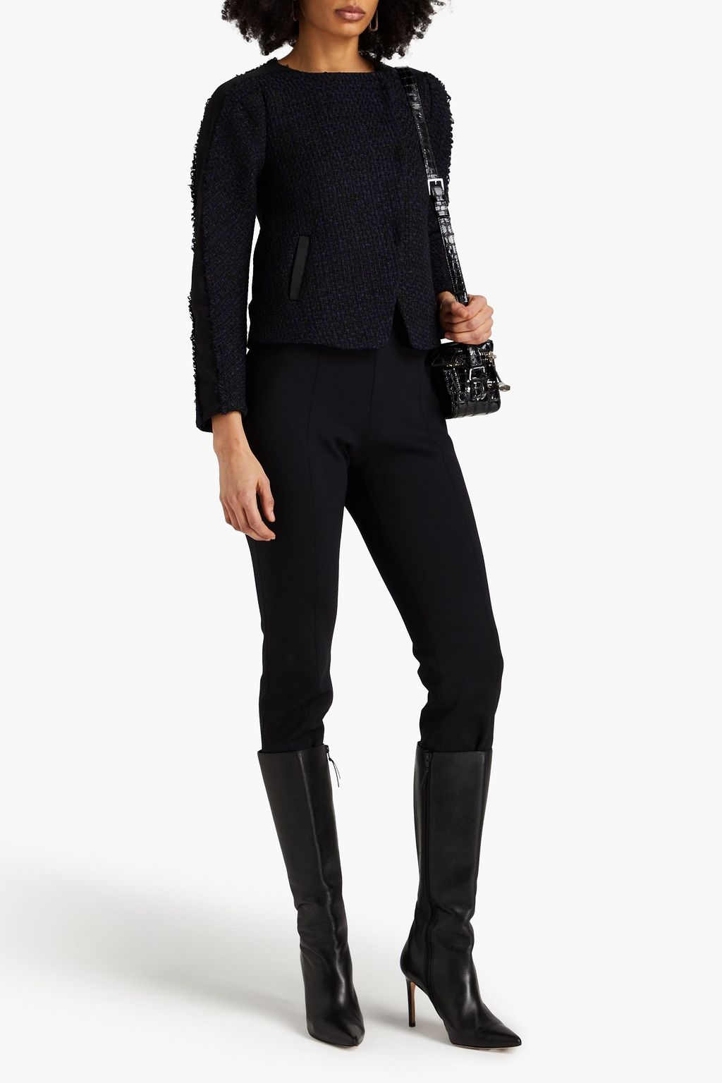 EMPORIO ARMANI Metallic tweed jacket
