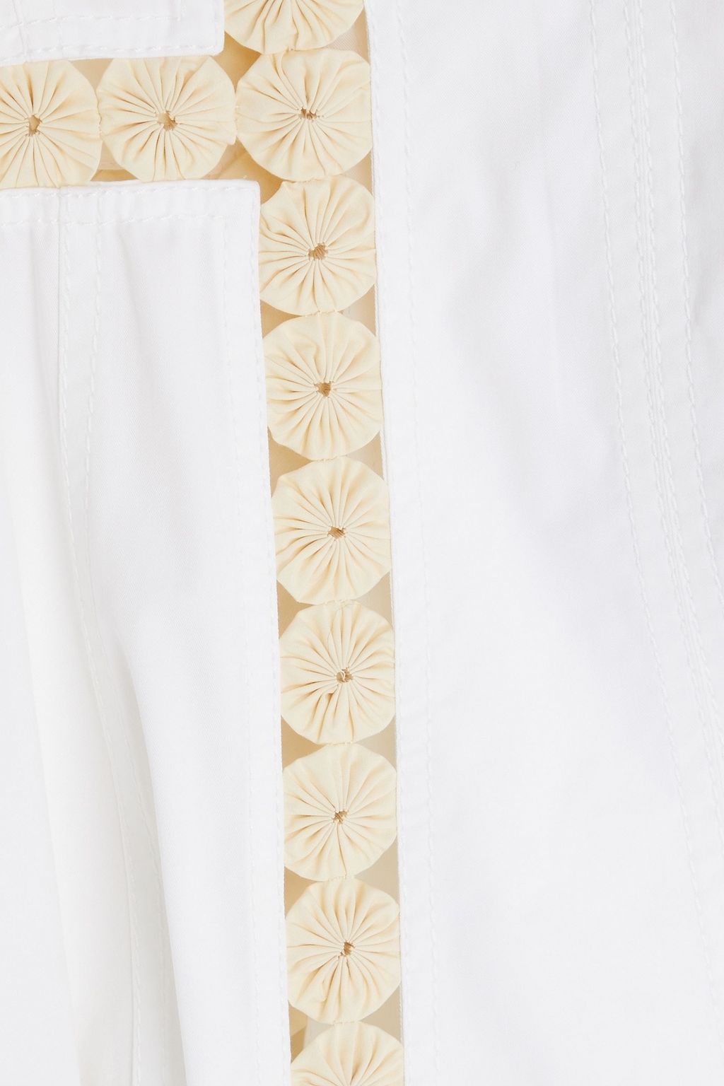 TORY BURCH Midikleid aus Baumwollpopeline mit Applikationen