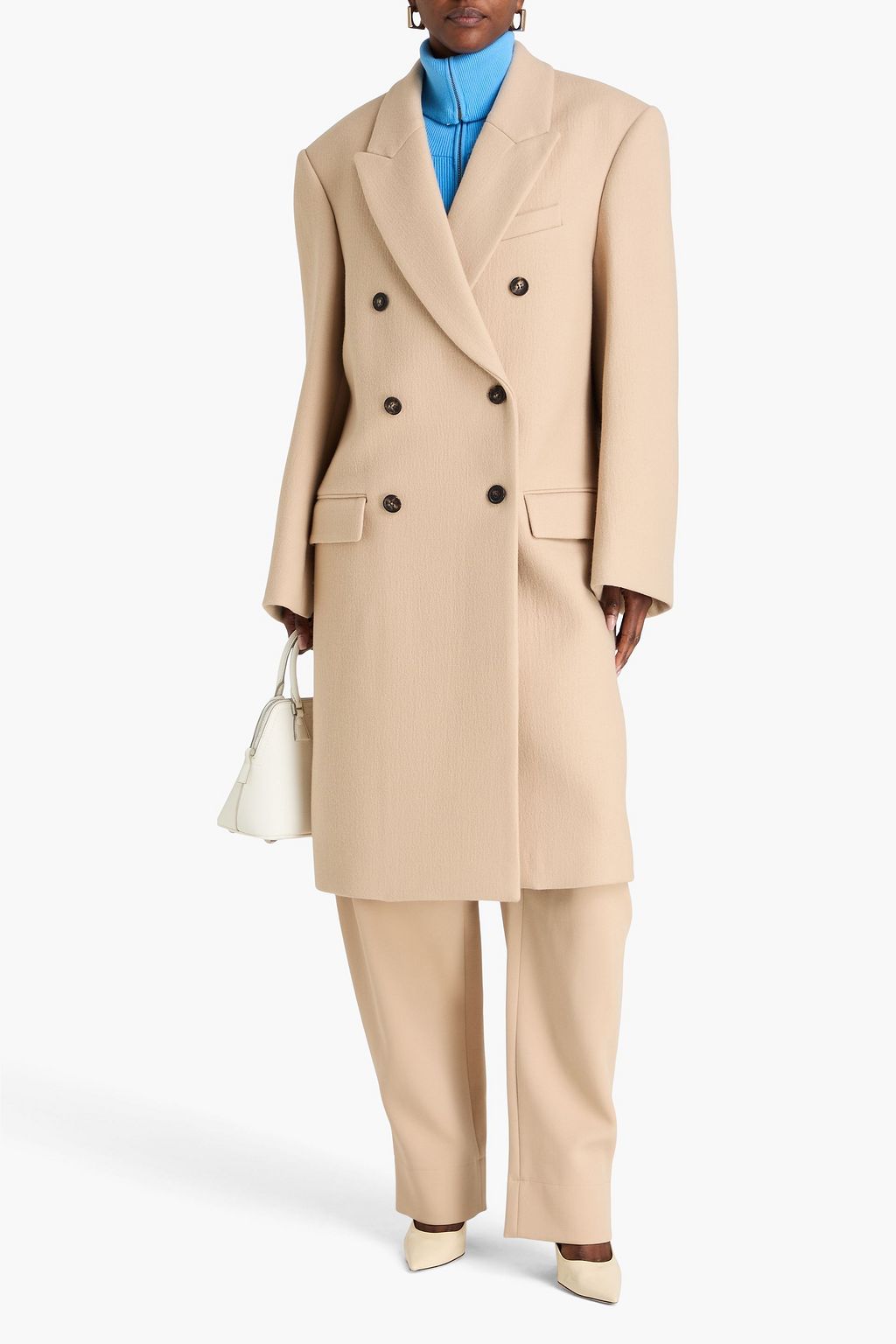 WARDROBE.NYC Double-breasted wool-felt coat